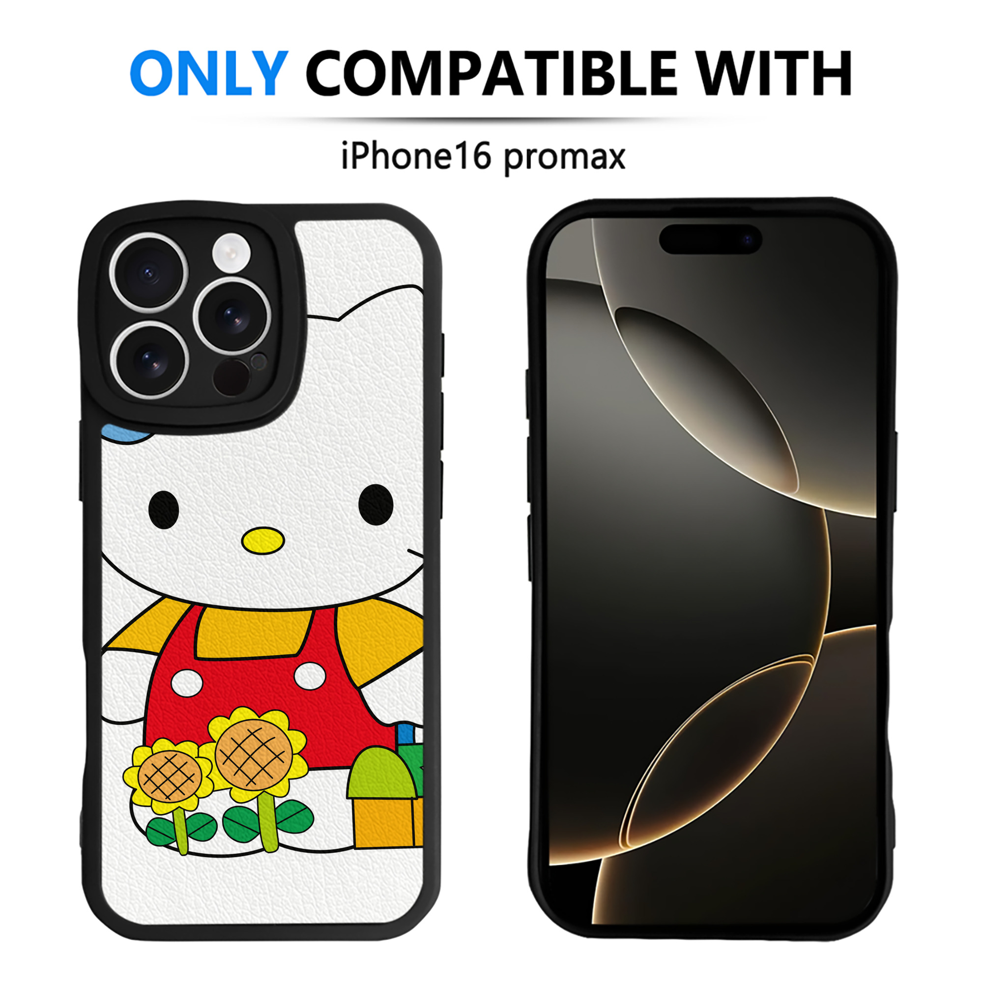 （画像用） Hello Kitty ハローキティ 【iPhone 16シリーズ対応】シリコンスマホケース（レザー調） 材質：シリコン